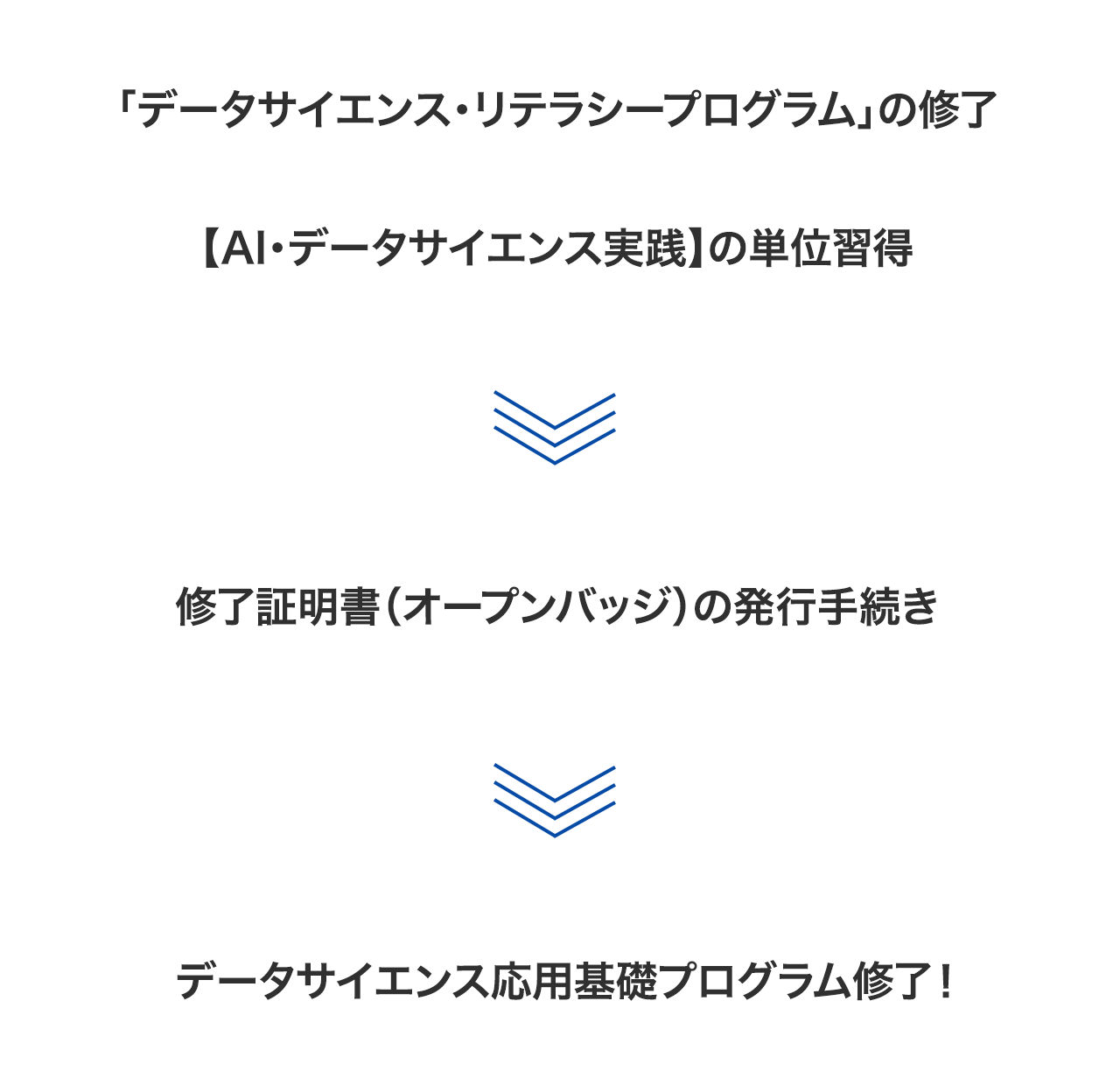 修了認定までのおおまかな流れ